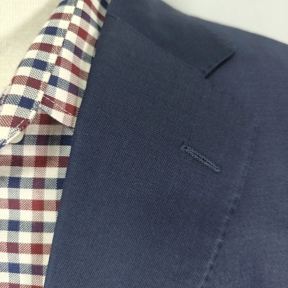 Suitsupply Men's Sport Coat Blazer Two Button Navy Vitale Wool Surgeon 46S‎
